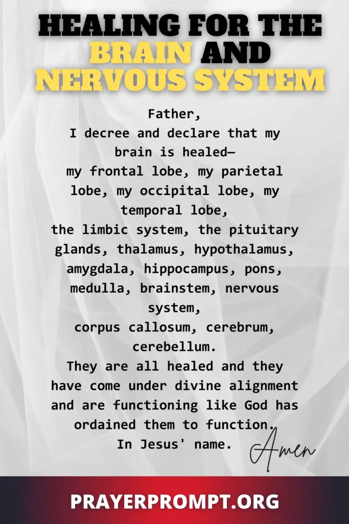 Healing for the Brain and Nervous System