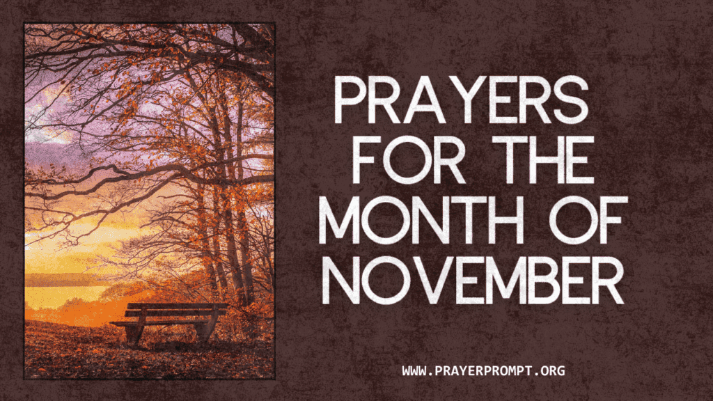 Prayers for the Month of November 2026 (with Declarations)