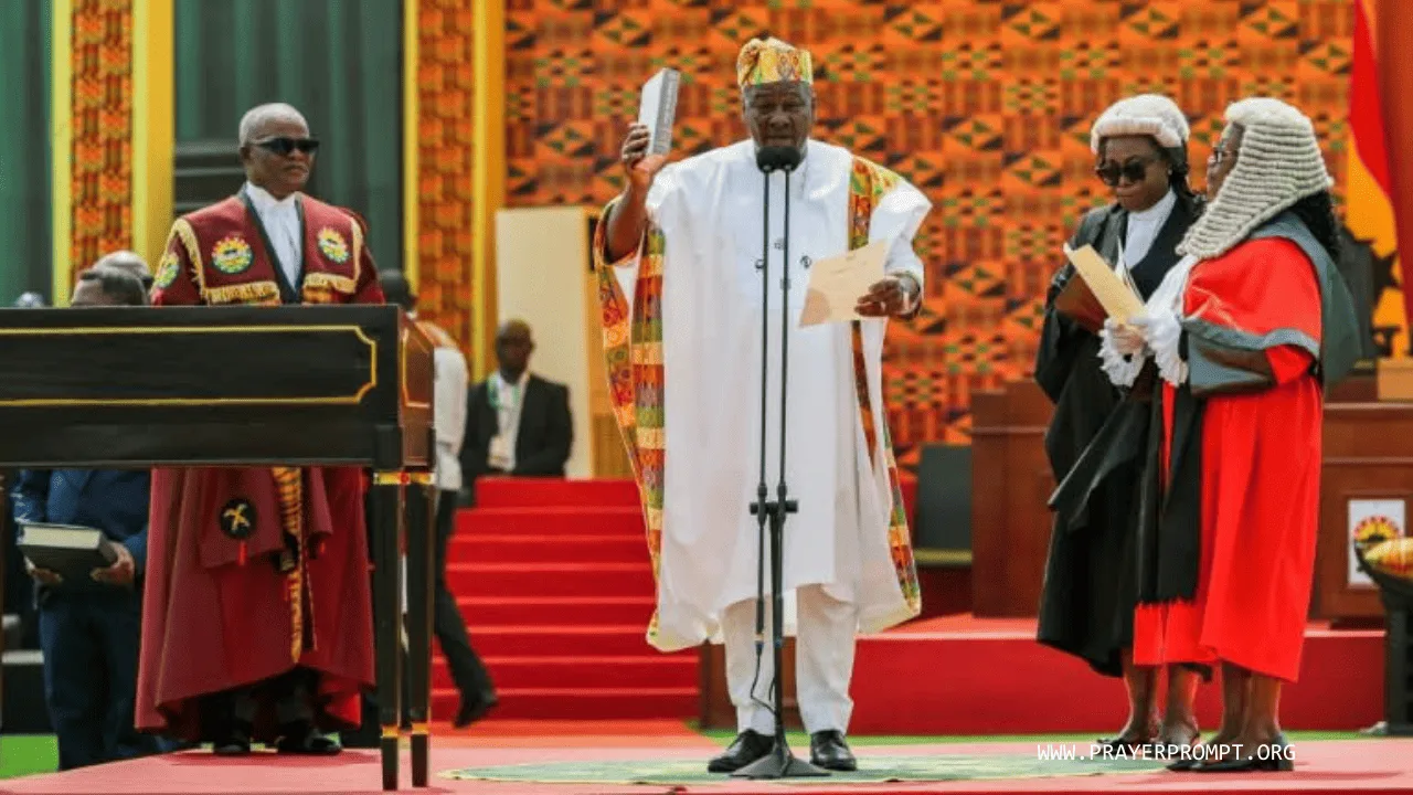 Prayers for President John Mahama: Guiding Ghana Toward Prosperity