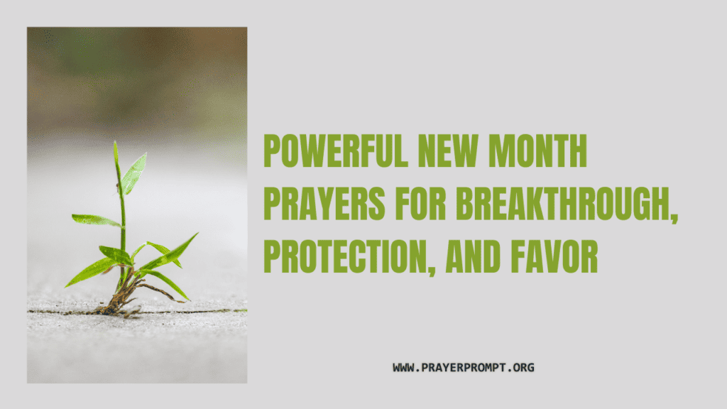 Powerful New Month Prayers for Breakthrough