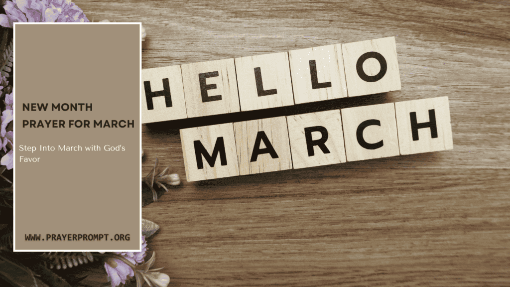 New Month Prayer for March - 2026