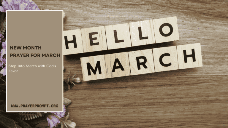 New Month Prayer for March - 2026