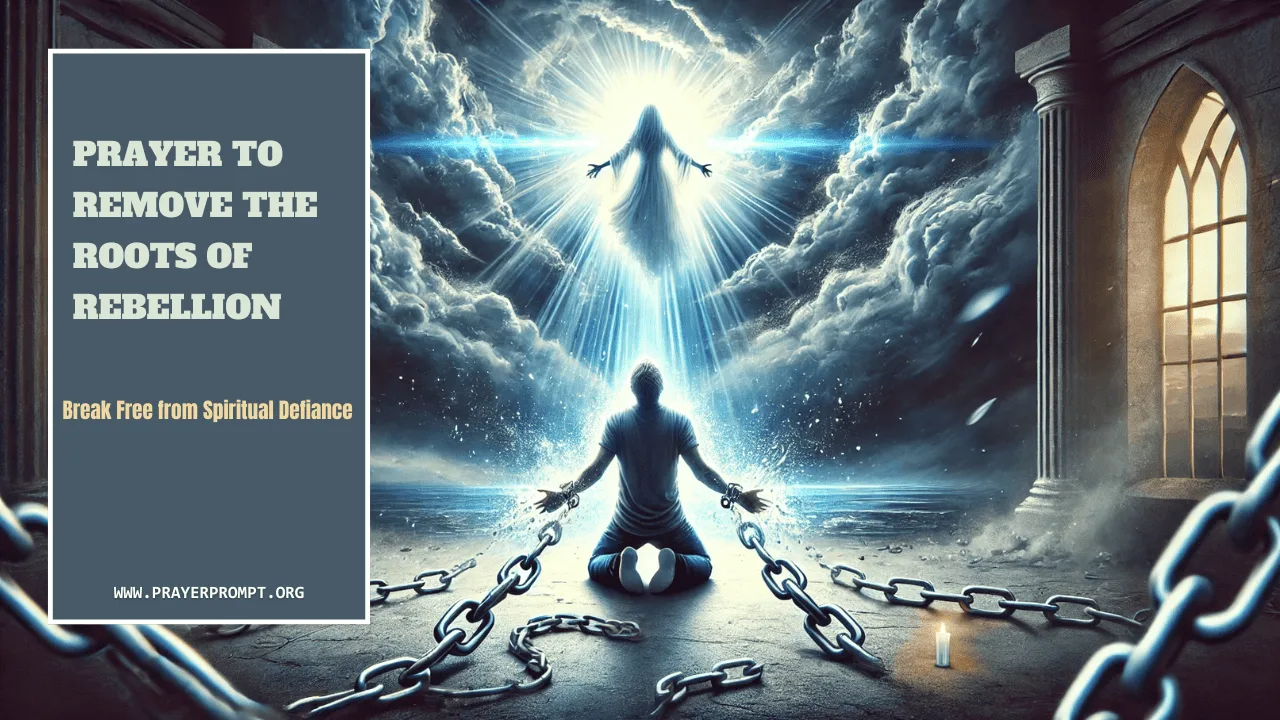 Prayer to Remove the Roots of Rebellion – Break Free from Spiritual Defiance