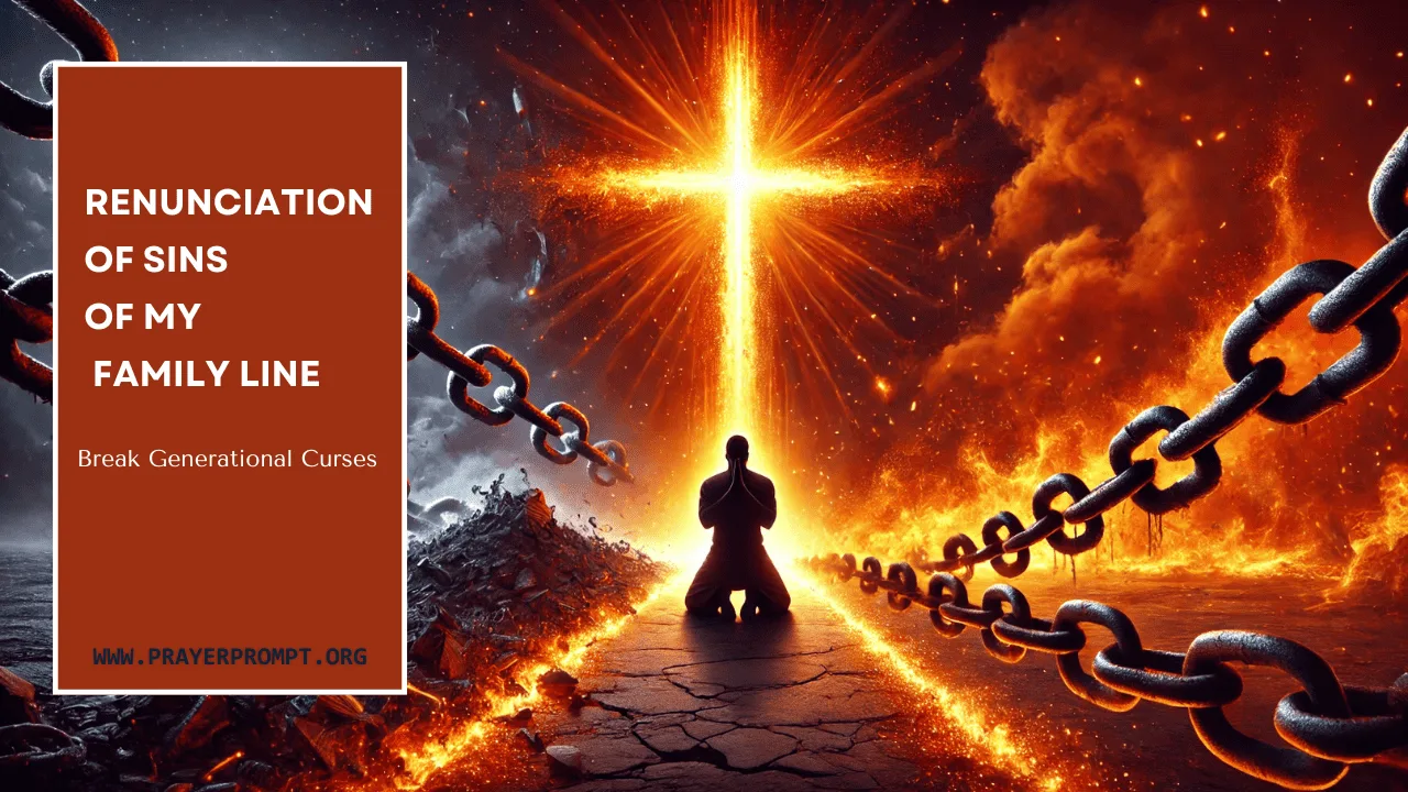 Renunciation of Sins of My Family Line – Break Generational Curses