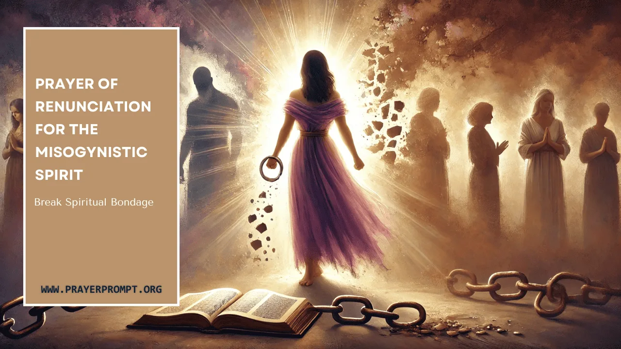 Prayer of Renunciation for the Misogynistic Spirit – Break Spiritual Bondage