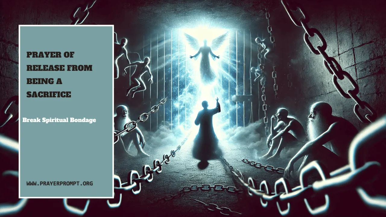 Prayer of Release from Being a Sacrifice – Break Spiritual Bondage