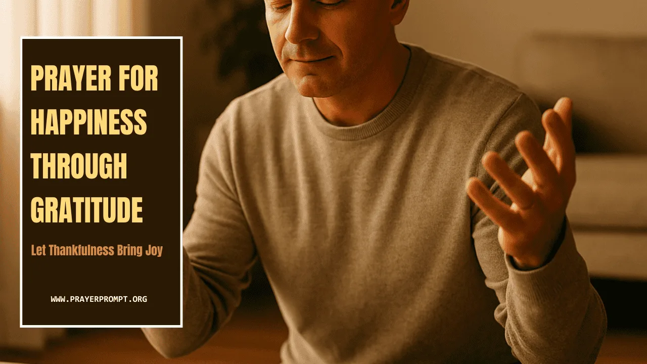 Prayer for Happiness Through Gratitude – Let Thankfulness Bring Joy