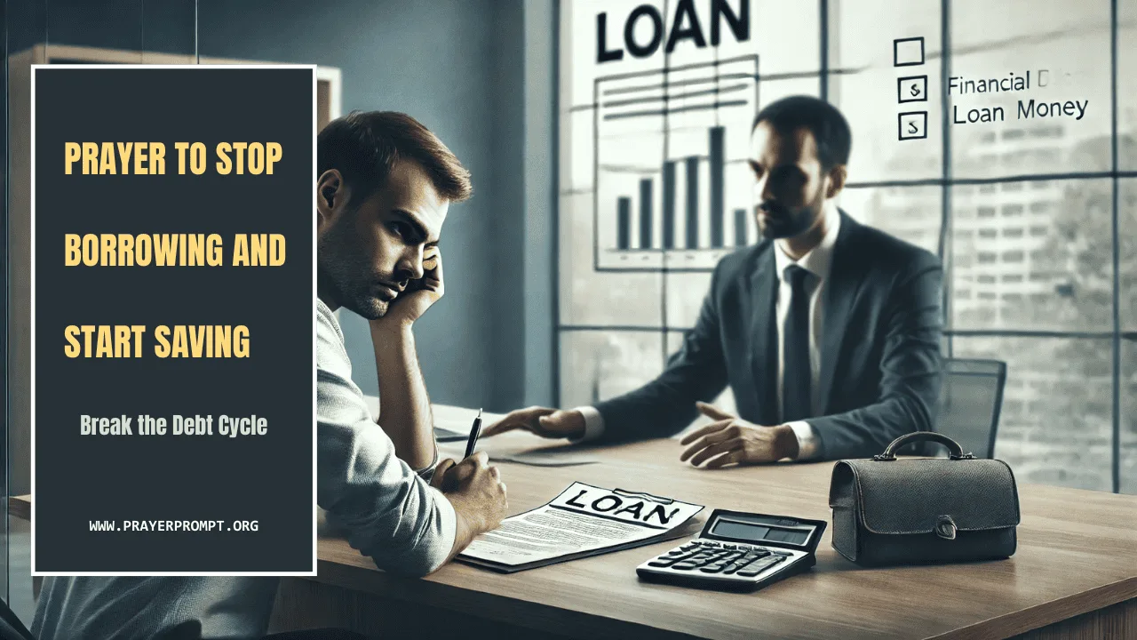 Prayer to Stop Borrowing and Start Saving – Break the Debt Cycle