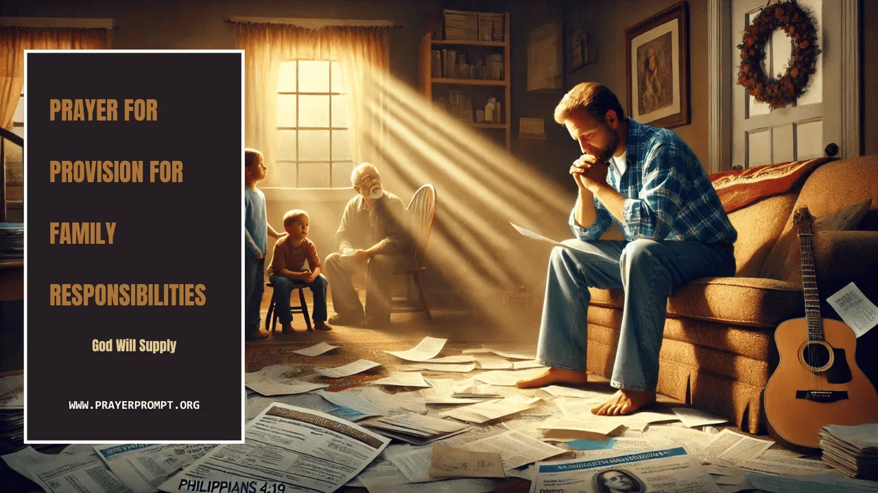 Prayer for Provision for Family Responsibilities – God Will Supply