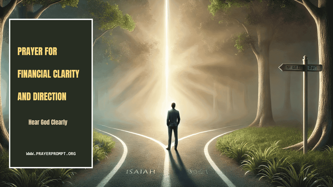 Prayer for Financial Clarity and Direction – Hear God Clearly