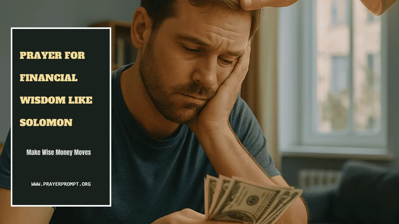 Prayer for Financial Wisdom Like Solomon – Make Wise Money Moves