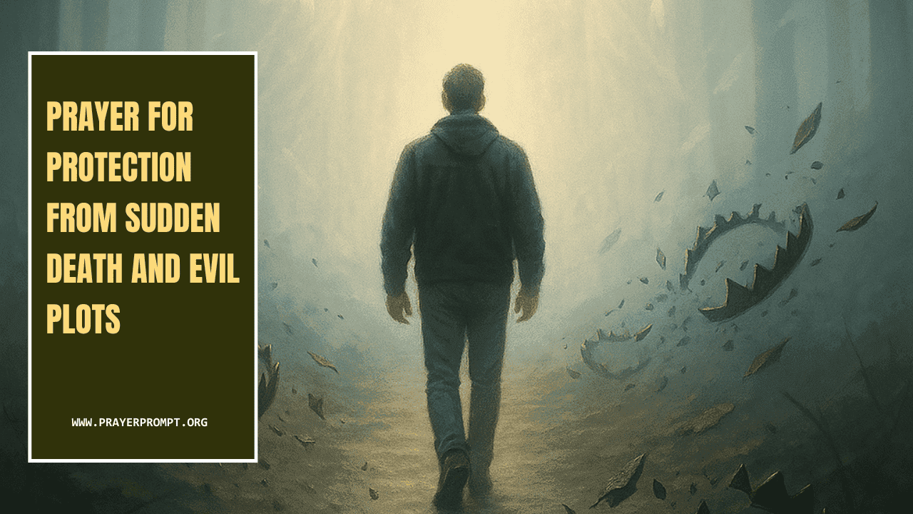 Prayer for Protection from Sudden Death and Evil Plots 1 Prayer for Protection from Sudden Death and Evil Plots