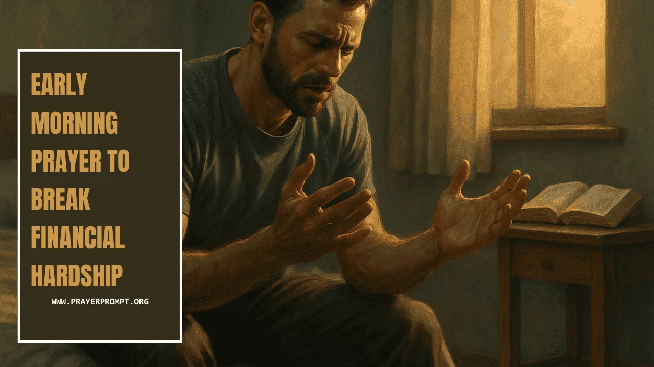 Early Morning Prayer to Break Financial Hardship