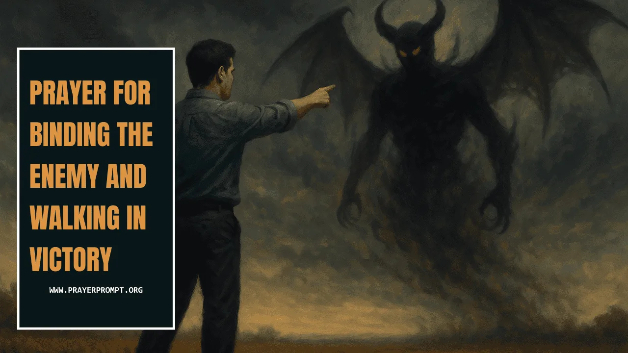 Prayer for Binding the Enemy and Walking in Victory