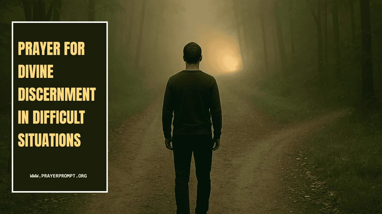 Prayer for Divine Discernment in Difficult Situations