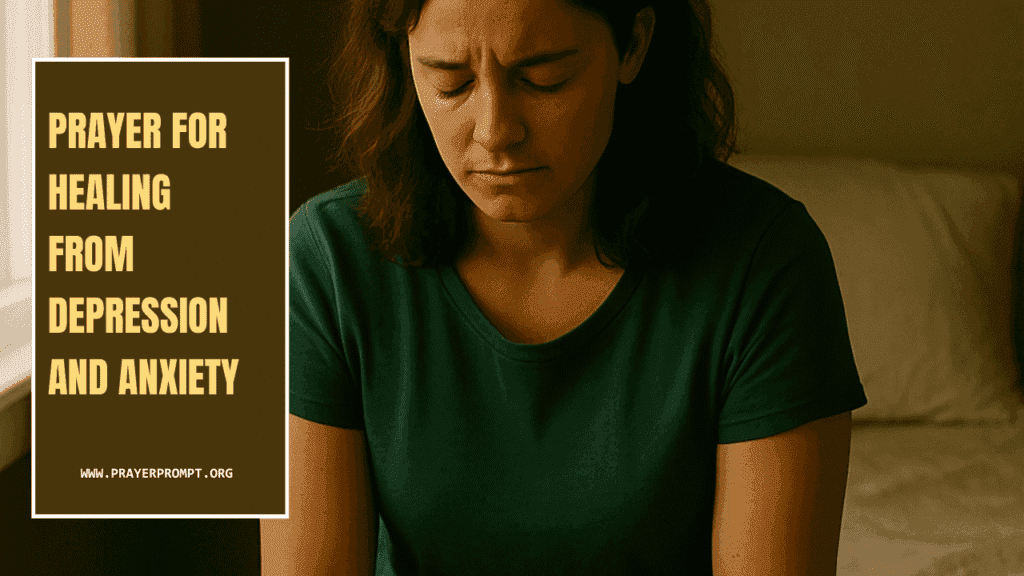 Prayer for Healing from Depression and Anxiety