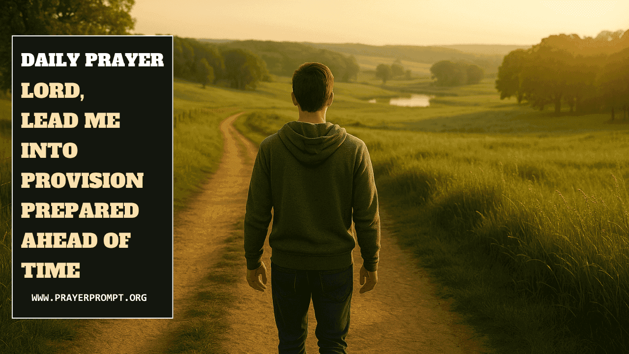 Daily Prayer for June 24, 2025: Lord, Lead Me Into Provision Prepared Ahead of Time 1 Daily Prayer for June 24, 2025: Lord, Lead Me Into Provision Prepared Ahead of Time