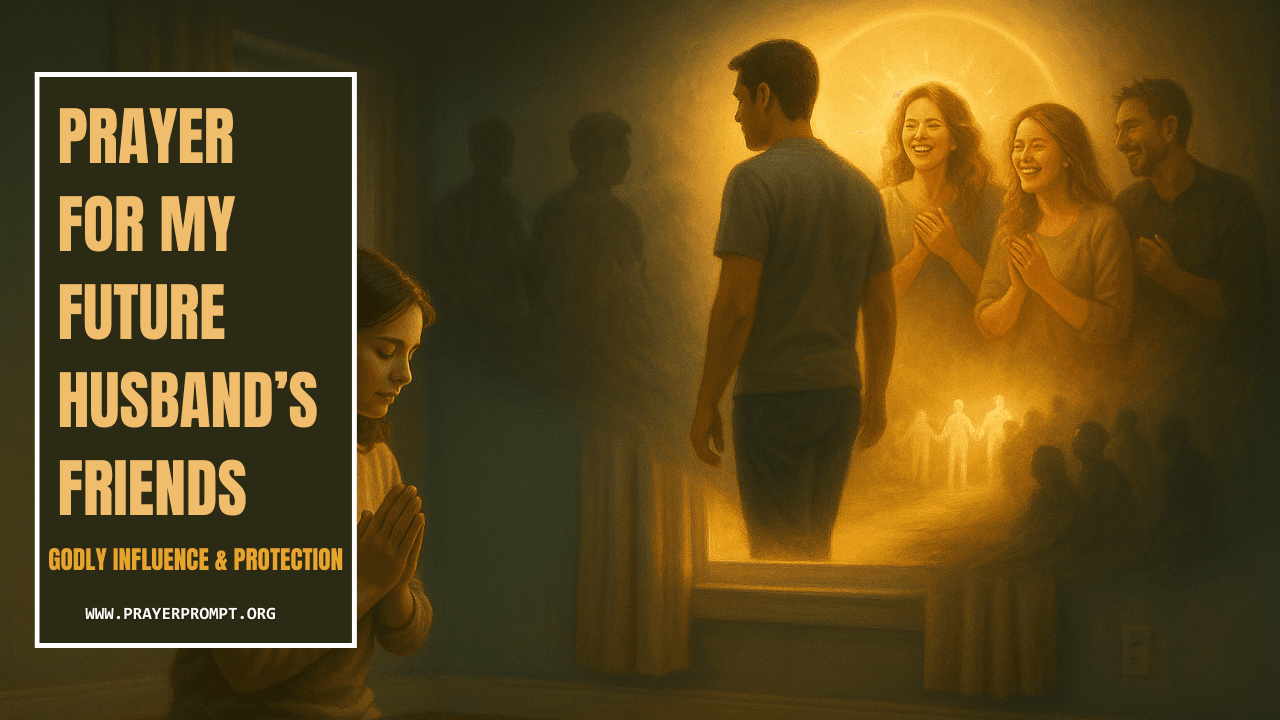 Prayer for My Future Husband’s Friends – Godly Influence & Protection