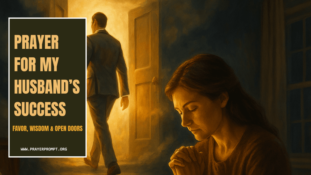 Prayer for My Husband’s Success – Favor, Wisdom & Open Doors 1 Prayer for My Husband’s Success – Favor, Wisdom & Open Doors