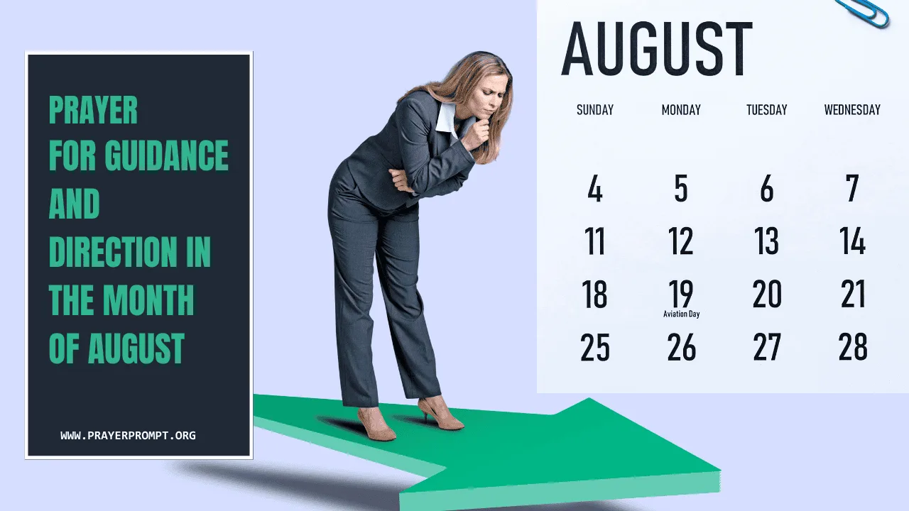 Prayer for Guidance and Direction in the Month of August