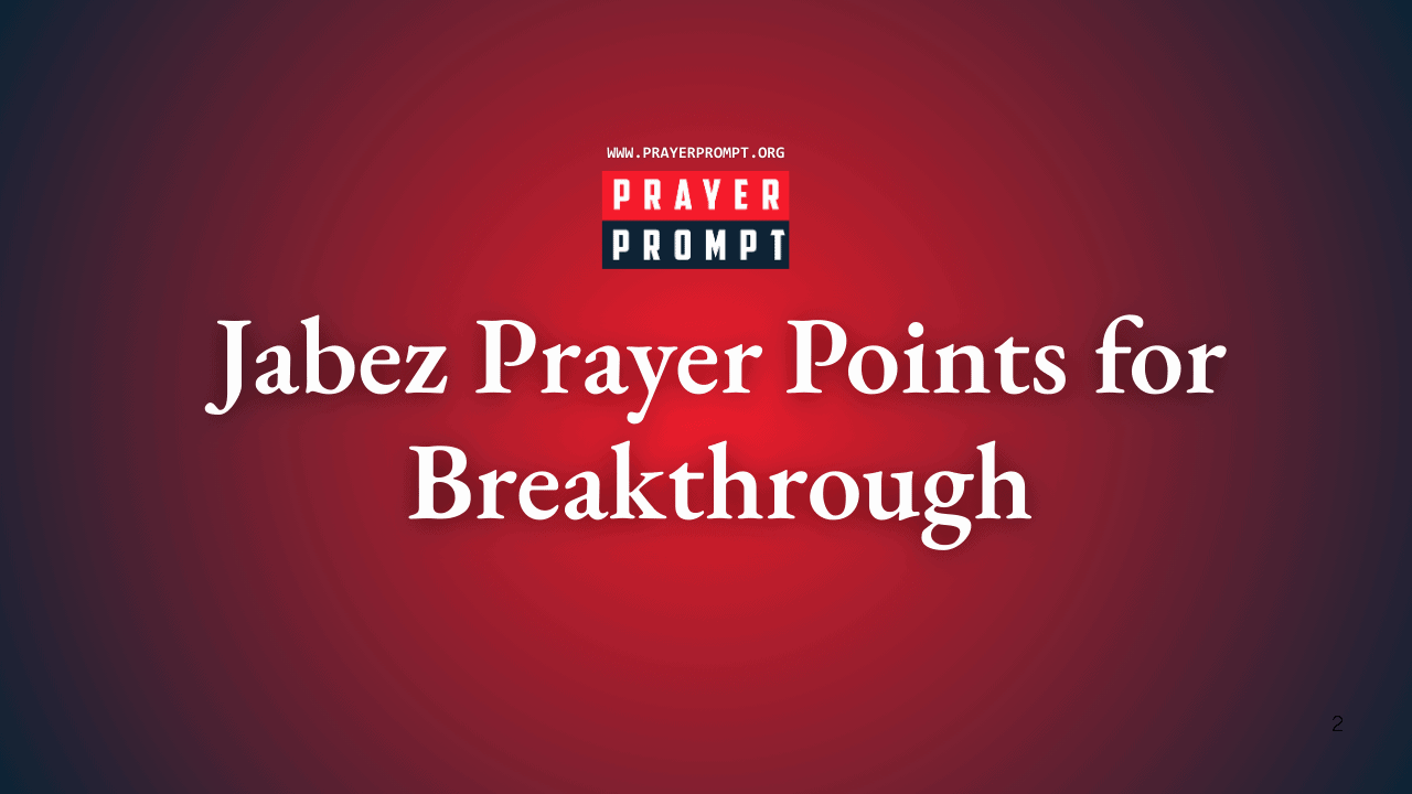 Powerful Jabez Prayer Points for Breakthrough