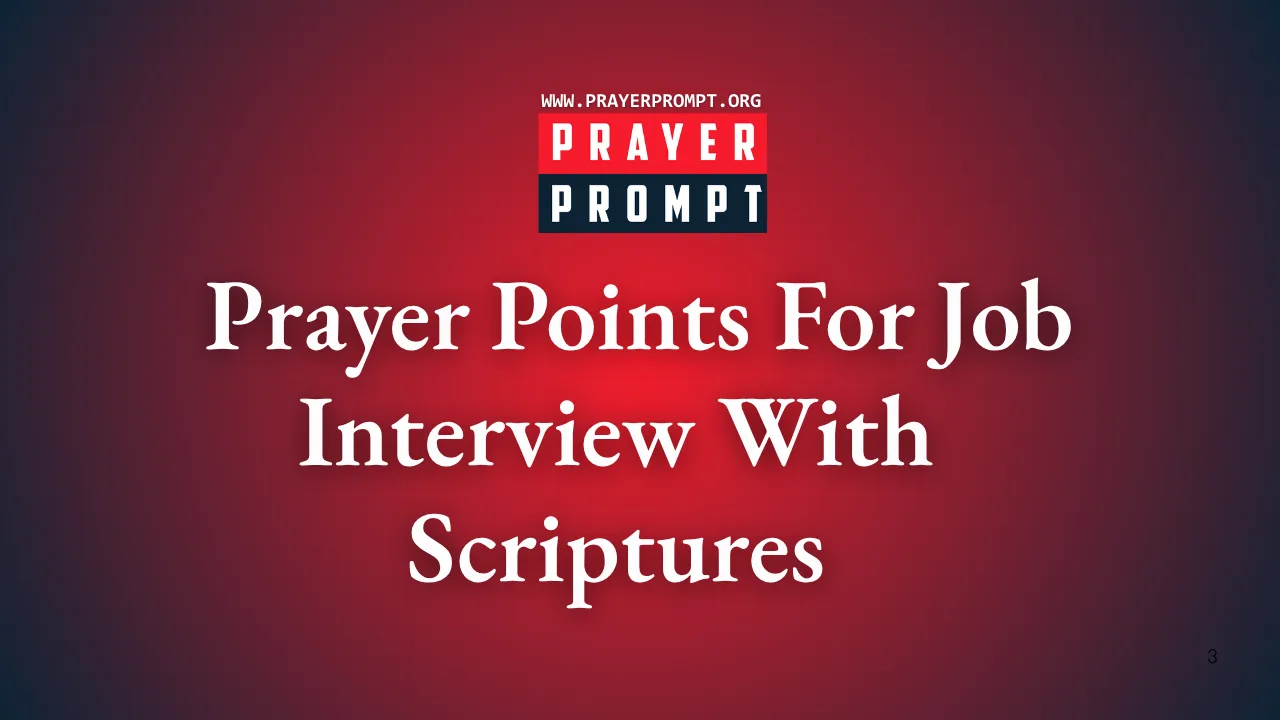 Powerful Prayer Points for Job Interview With Scriptures