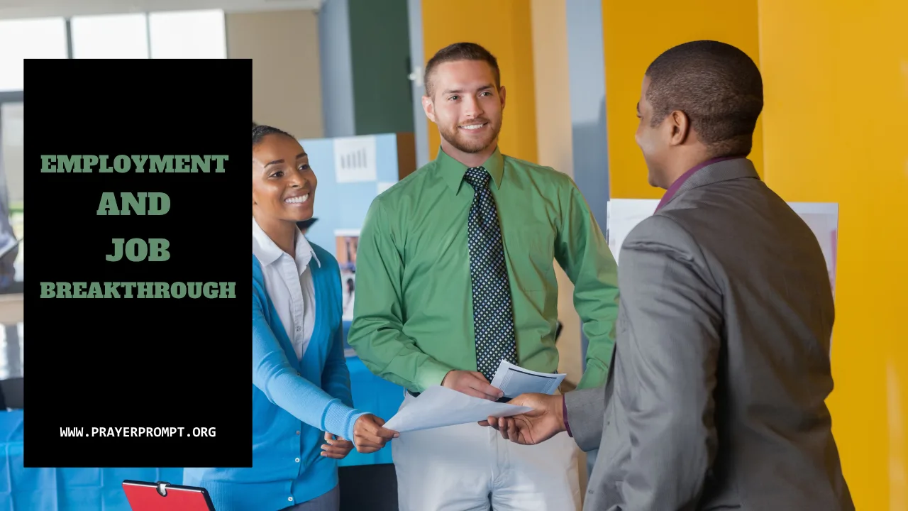 Prayer for Employment and Job Breakthrough