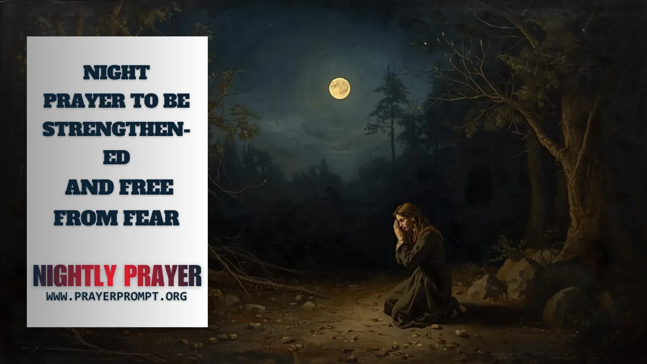 Your Night Prayer to Be Strengthened and Free from Fear