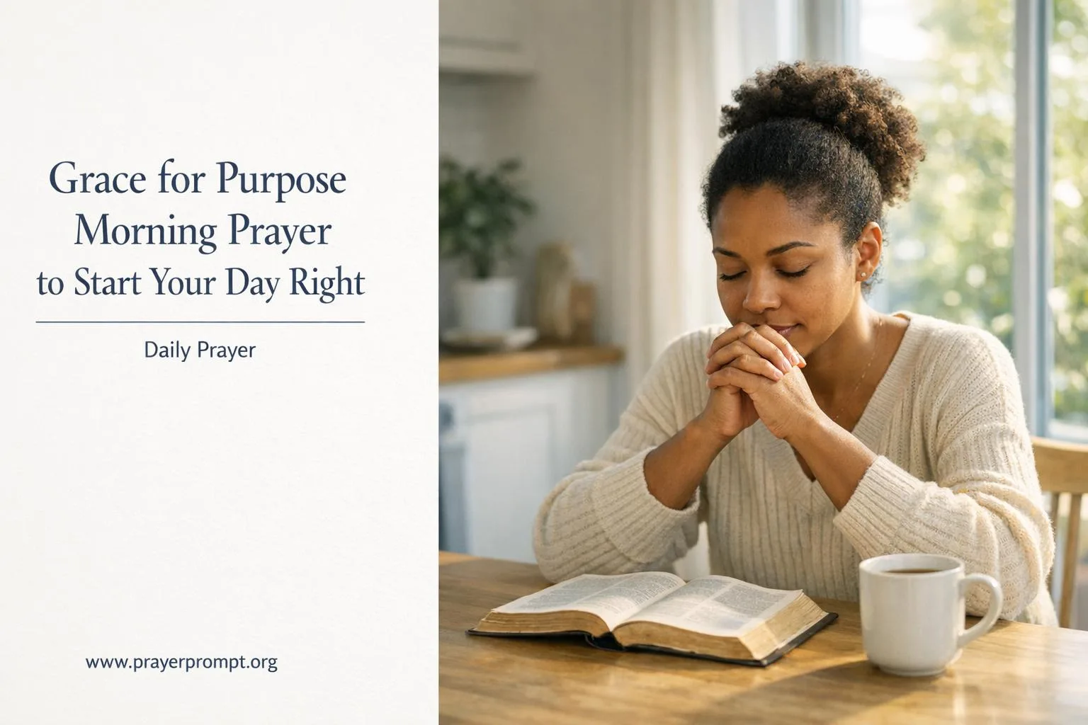 Grace for Purpose Morning Prayer to Start Your Day Right