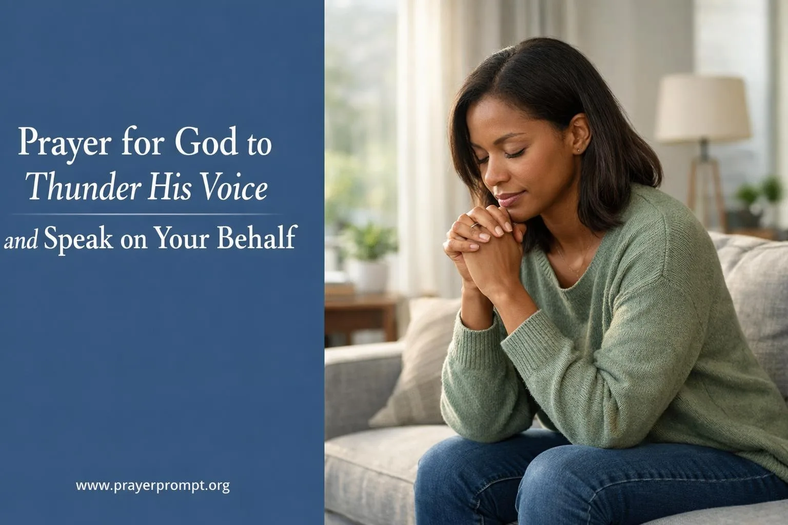 Prayer for God to Thunder His Voice and Speak on Your Behalf