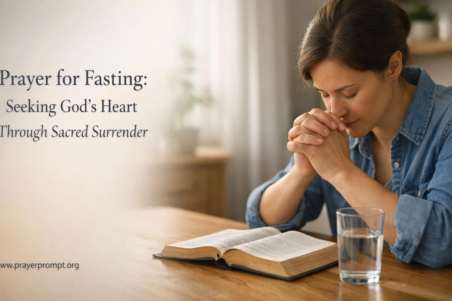 Prayer for Fasting: Seeking God’s Heart Through Sacred Surrender