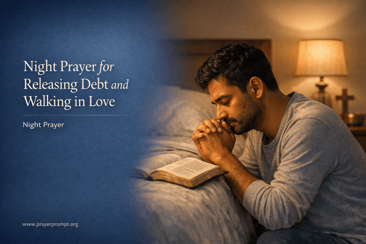 Your Night Prayer for Releasing Debt and Walking in Love