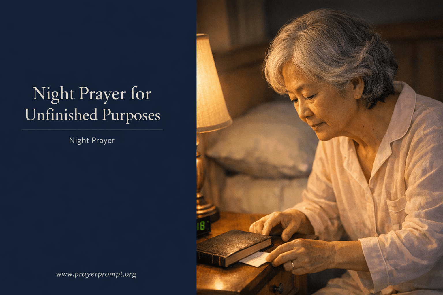 Your Night Prayer for Unfinished Purposes 1 Your Night Prayer for Unfinished Purposes