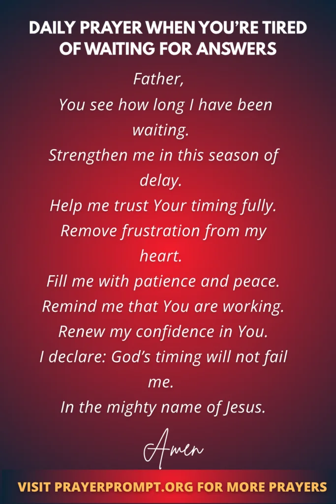 Daily Prayer for March 25 2026