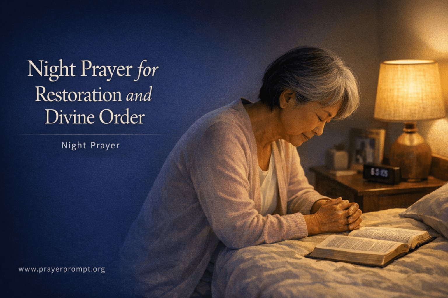 Your Night Prayer for Restoration and Divine Order