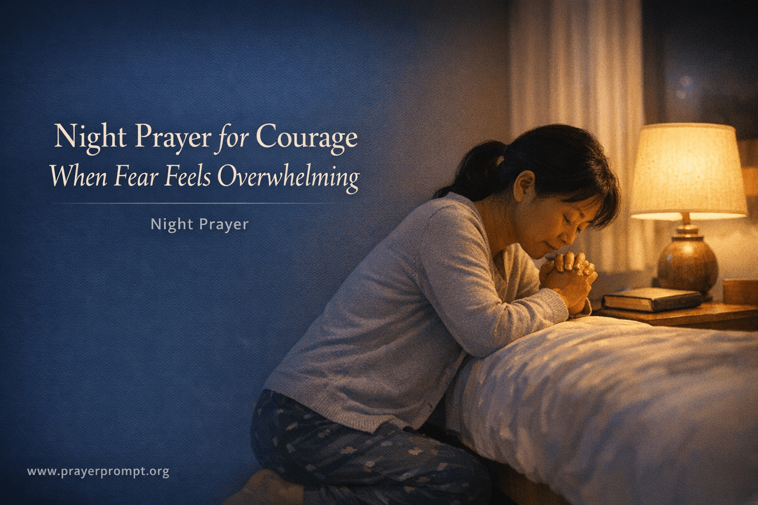 Your Night Prayer for Courage When Fear Feels Overwhelming