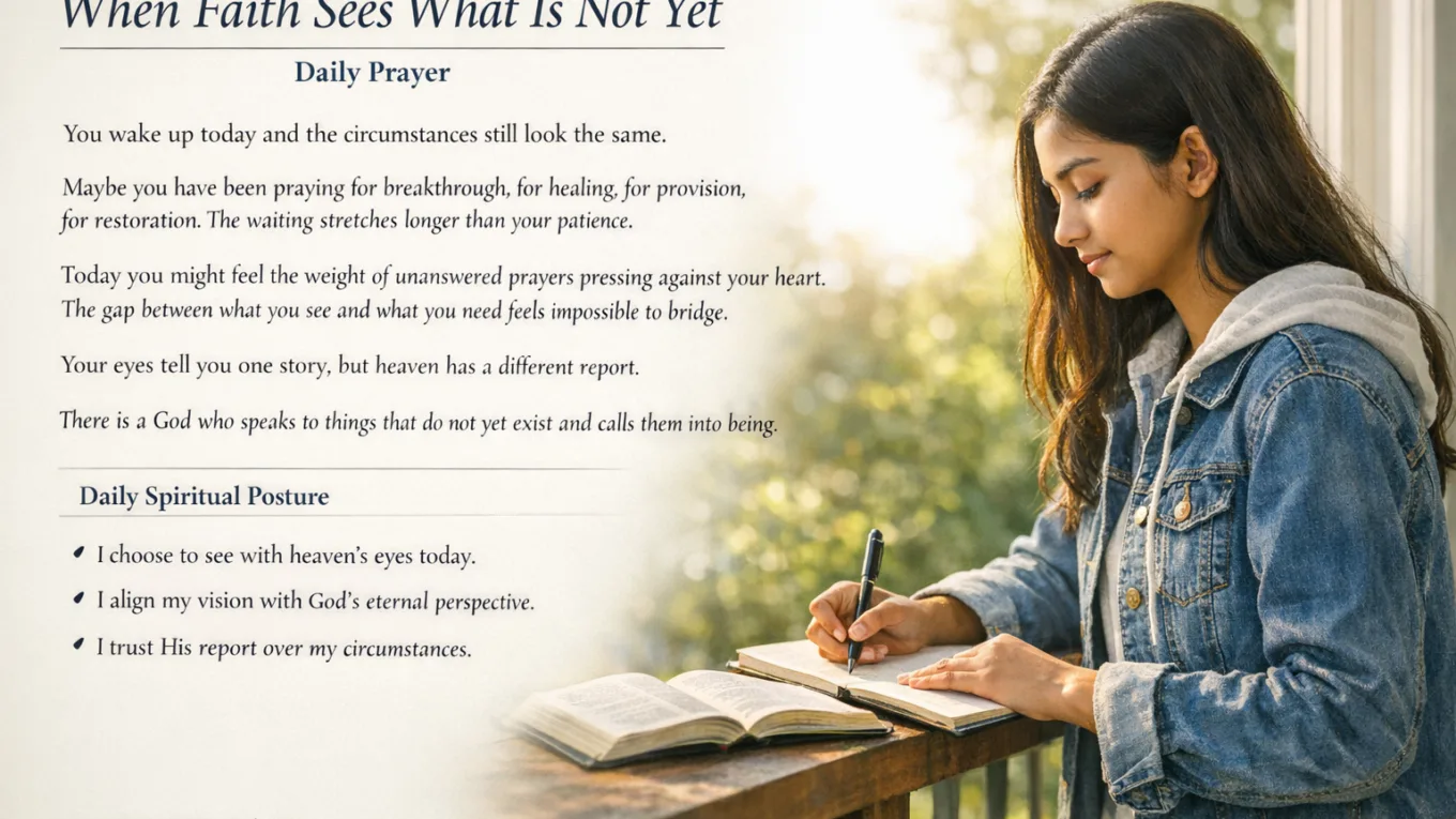 Daily Prayer for March 25 2026: Seeing with Heaven’s Eyes