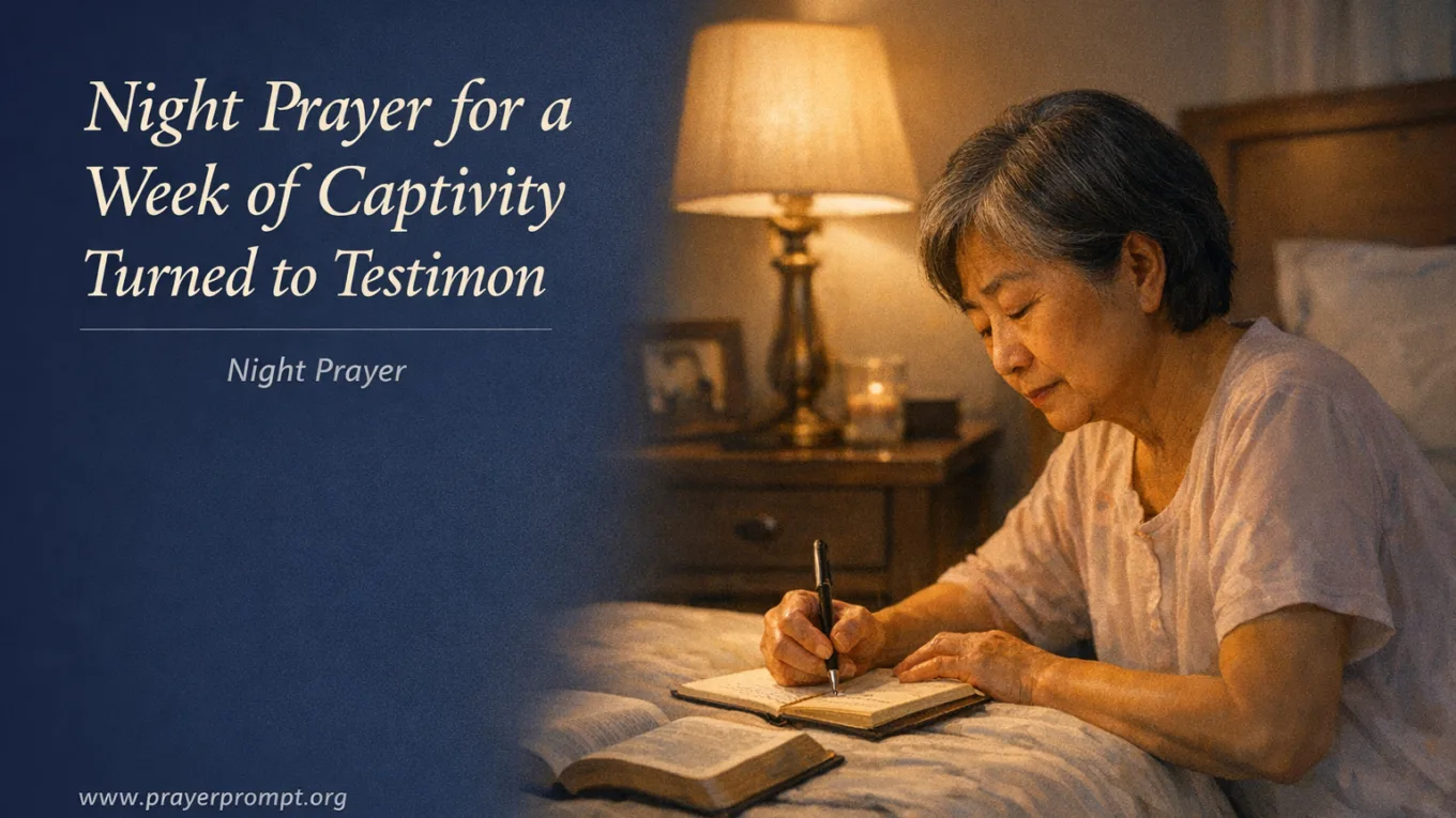Your Night Prayer for a Week of Captivity Turned to Testimony