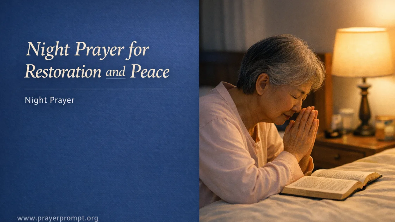 Your Night Prayer for Restoration and Peace
