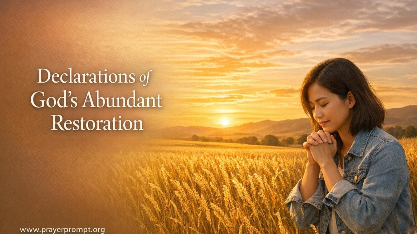 Prayer Points with Amos 9:13 (MSG): Declarations for God's Abundant Restoration 1 Prayer Points with Amos 9:13 (MSG): Declarations for God’s Abundant Restoration