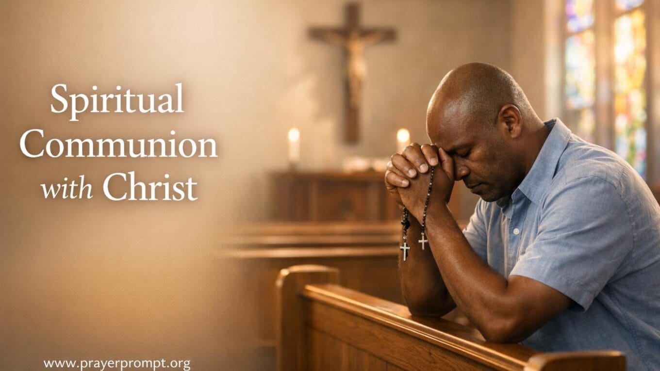 Spiritual Communion Prayer Catholic: Drawing Closer to Christ’s Heart