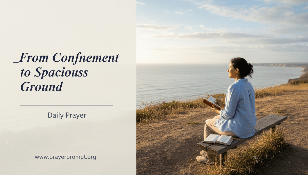 Daily Prayer for April 29, 2026: Trusting God for Spacious Places