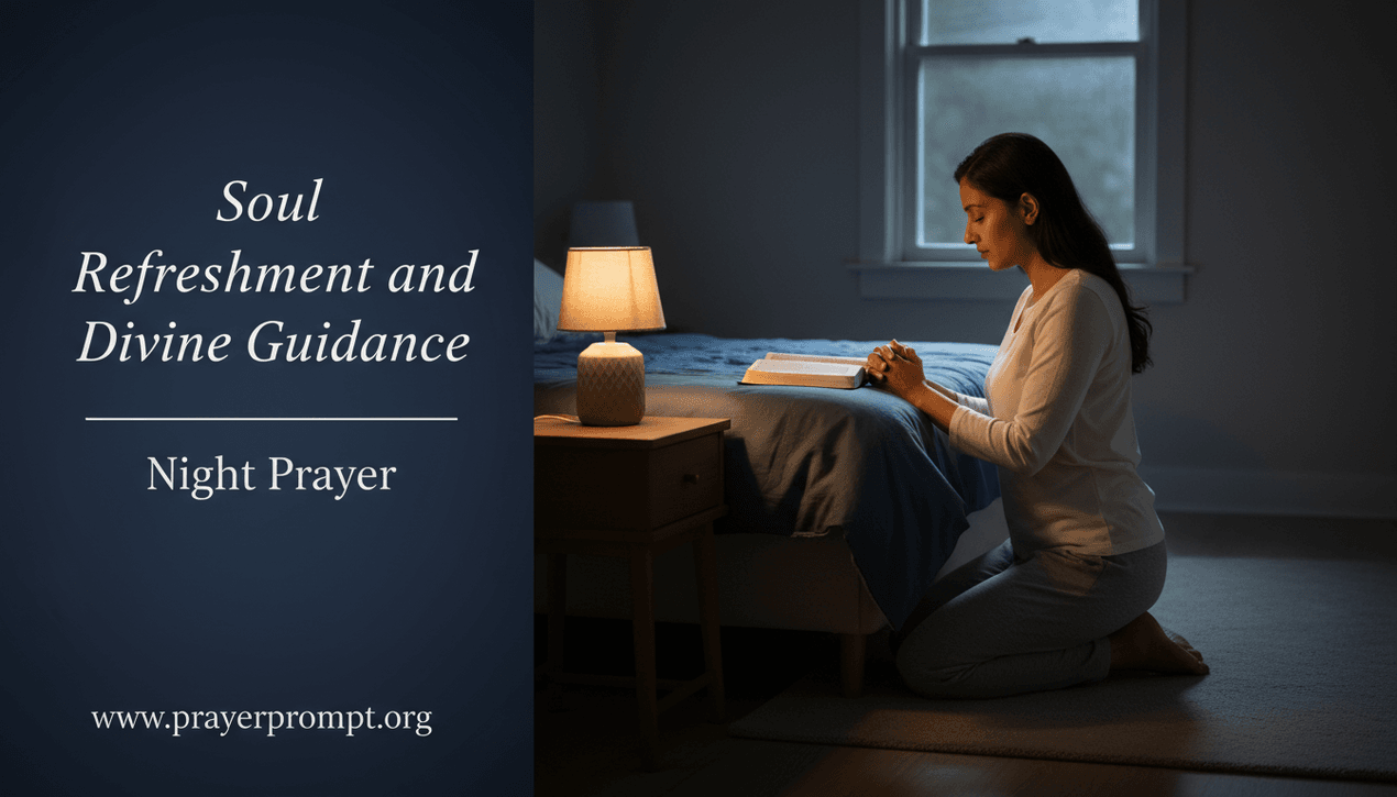 Night Prayer for May 1, 2026: Soul Refreshment and Divine Guidance 1 Night Prayer for May 1, 2026: Soul Refreshment and Divine Guidance