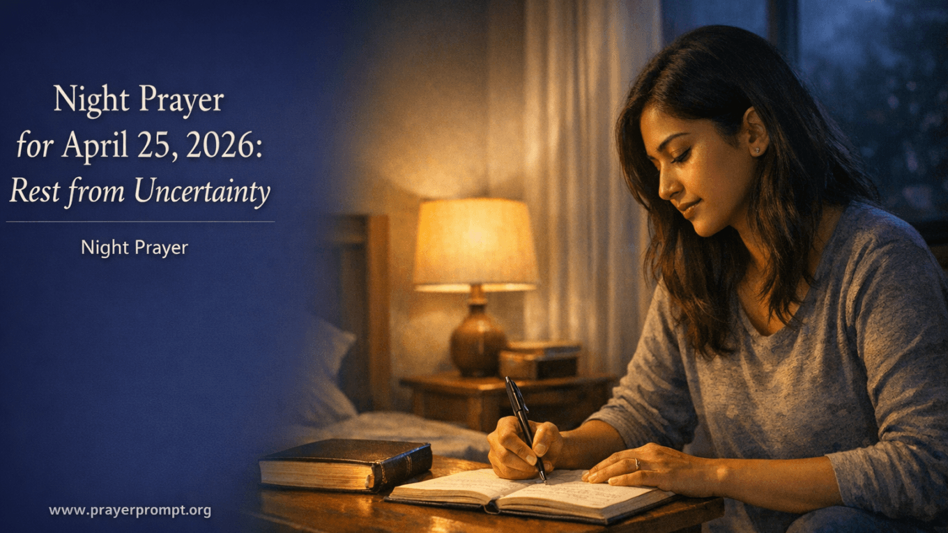 Night Prayer for April 25, 2026: Rest from Uncertainty 1 Night Prayer for April 25, 2026: Rest from Uncertainty