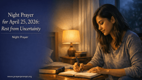 Night Prayer for April 25, 2026: Rest from Uncertainty
