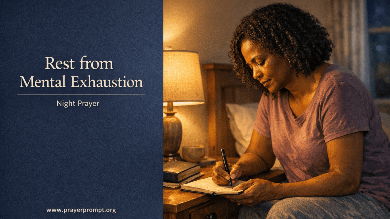 Night Prayer for April 26, 2026: Rest from Mental Exhaustion 1 Night Prayer for April 26, 2026: Rest from Mental Exhaustion