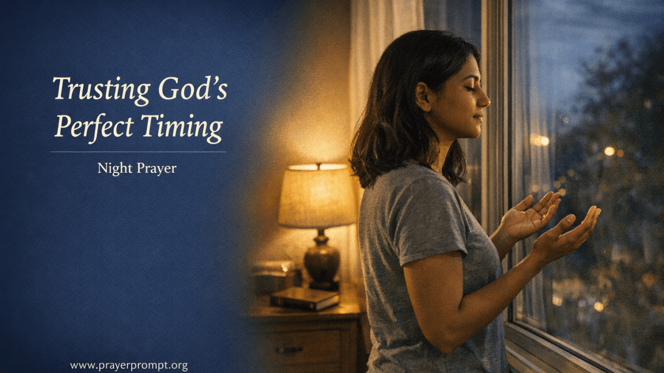 Night Prayer for April 21, 2026: Trusting God’s Perfect Timing