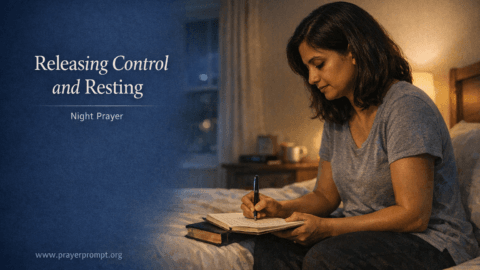 Night Prayer for April 22, 2026: Releasing Control and Resting