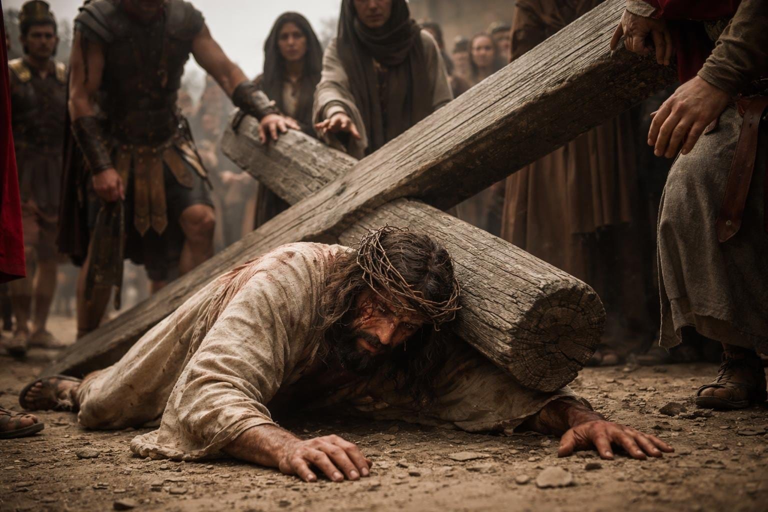 stations of the cross prayers and reflections - 3. Jesus Falls the First Time