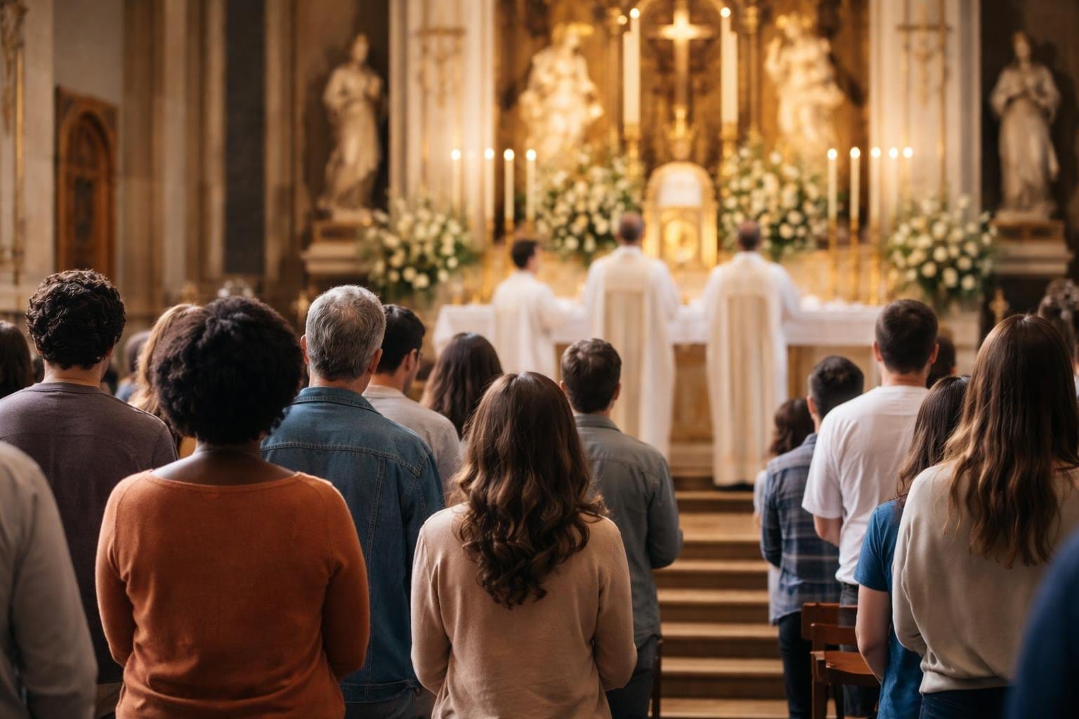 catholic mass prayers and responses - 11. Holy, Holy, Holy (Sanctus)